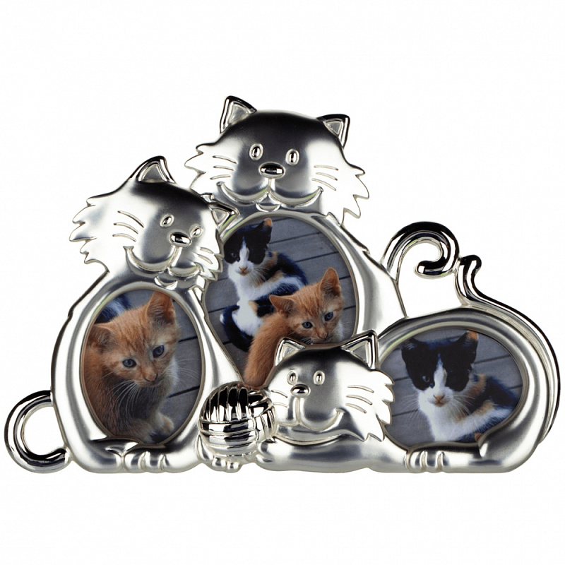 Фоторамка детская Childhood Corner Three cats Серебряный Фоторамка детская Childhood Corner Three cats Серебряный в Грозном | Loft Concept