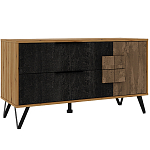 ТВ-тумба с  2-мя ящиками и закрытыми полками Stone Effect варинант исполнения - 2 | Loft Concept в Грозном