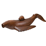 Статуэтка деревянная в виде двух китов Mammals варинант исполнения - 2 | Loft Concept в Грозном