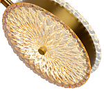  Подвесной светильник с плафонами из рельефного стекла Peony Glass Bronze Two варинант исполнения - 3 | Loft Concept в Грозном