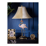 Настольная лампа с абажуром Розовый Фламинго Porcelain Flamingo Lamp варинант исполнения - 5 | Loft Concept в Грозном