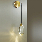 Бра с плафоном в форме капли Crystal Transparent Drop варинант исполнения - 2 | Loft Concept в Грозном