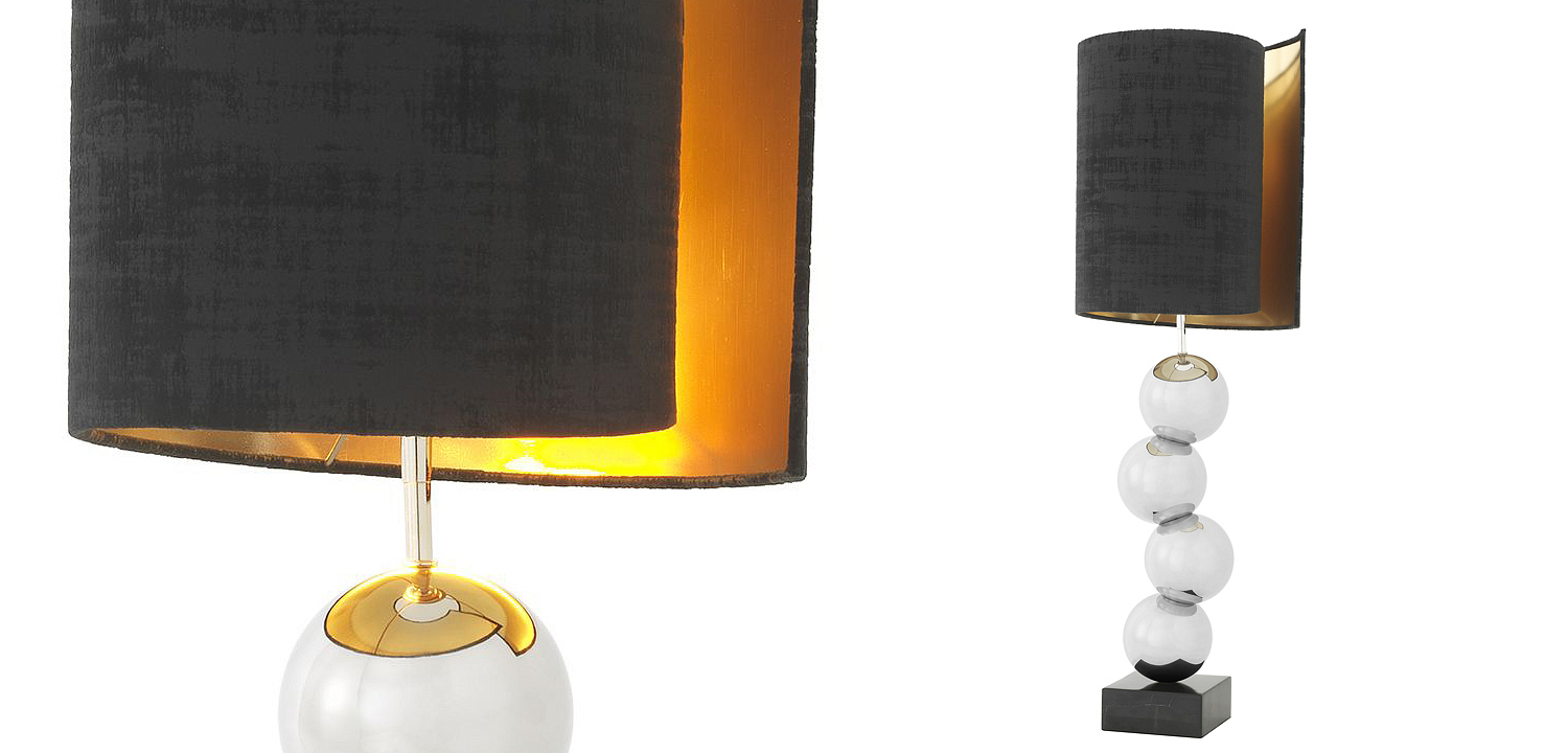 Настольная лампа Eichholtz Table Lamp Aerion Nickel Настольная лампа Eichholtz Table Lamp Aerion Nickel - Loft-Concept в Грозном