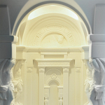 Встраиваемый в стену гипсовый светильник под покраску с колоннами и арками в античном стиле Antiquity Athena варинант исполнения - 11 | Loft Concept в Грозном