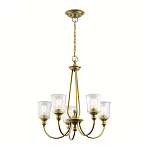 Люстра с прозрачными плафонами из пузырчатого стекла Kichler варинант исполнения - 10 | Loft Concept в Грозном