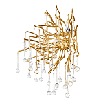 Бра с лучеобразным основанием и подвесками из прозрачного стекла в виде длинных капель Droplet Chandelier варинант исполнения - 5 | Loft Concept в Грозном