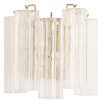 Бра с вертикальными стеклянными подвесками Hexagon Tube Light варинант исполнения - 1 | Loft Concept в Грозном