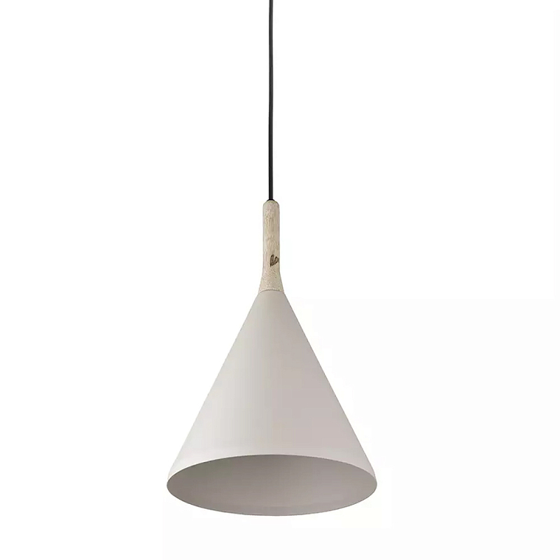 Подвесной светильник с плафоном в форме конуса Opaque Lamp Бежевый в Грозном | Loft Concept 