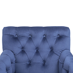 Кресло Addison Chic Armchair deep blue velour варинант исполнения - 4 | Loft Concept в Грозном