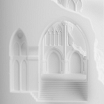 Встраиваемый в стену гипсовый светильник под покраску с эффектом разрушенной стены Antiquity Athena варинант исполнения - 8 | Loft Concept в Грозном