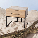 Тумба прикроватная с ящиком в стиле лофт Urban Style Space 2 варинант исполнения - 6 | Loft Concept в Грозном