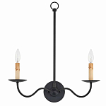 Бра настенное черное с 2-мя лампами Candle Sleeves варинант исполнения - 3 | Loft Concept в Грозном