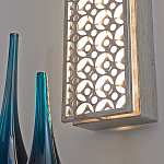 Бра прямоугольное в серебрянном цвете с ажурной решеткой Feiss варинант исполнения - 6 | Loft Concept в Грозном