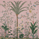 Обои ручная роспись Amazonia Florence Pink dyed silk варинант исполнения - 1 | Loft Concept в Грозном