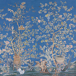 Обои ручная роспись Houghton Canton Blue варинант исполнения - 2 | Loft Concept в Грозном