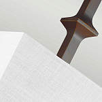 Бра с прямоугольным тканевым абажуром белого цвета Feiss варинант исполнения - 7 | Loft Concept в Грозном