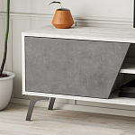 ТВ-тумба с 3-мя дверцами и полками Grey Albe TV Stand варинант исполнения - 5 | Loft Concept в Грозном