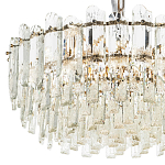 Круглая многоярусная люстра с хрустальным декором Cascade Waterfall Crystal Chandelier 12 варинант исполнения - 3 | Loft Concept в Грозном