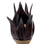 Настольная лампа черная INDONESIAN LAMPS 1 варинант исполнения - 2 | Loft Concept в Грозном