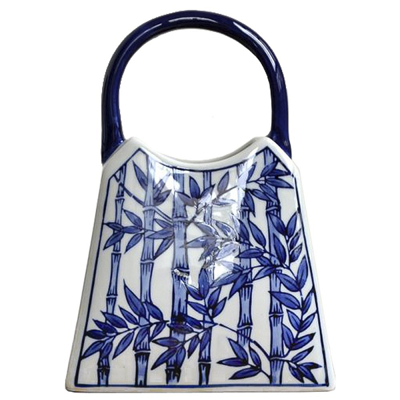 Ваза Ceramic Bag strip Темно-синий Ваза Ceramic Bag strip Темно-синий в Грозном | Loft Concept