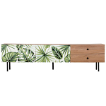 Длинная ТВ-тумба с принтом на ящиках Elise TV Stand варинант исполнения - 2 | Loft Concept в Грозном