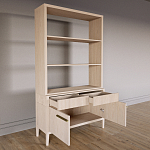 Стеллаж Primo с ящиками Светлый дуб  варинант исполнения - 7 | Loft Concept в Грозном