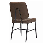 Стул с темно-коричневой обивкой из экокожи Benderson варинант исполнения - 3 | Loft Concept в Грозном