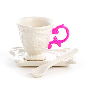 Кофейная пара Seletti I-Coffee Fuchsia