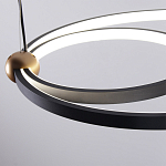 Люстра подвесная светодиодная черный металл Ring Horizontal варинант исполнения - 5 | Loft Concept в Грозном