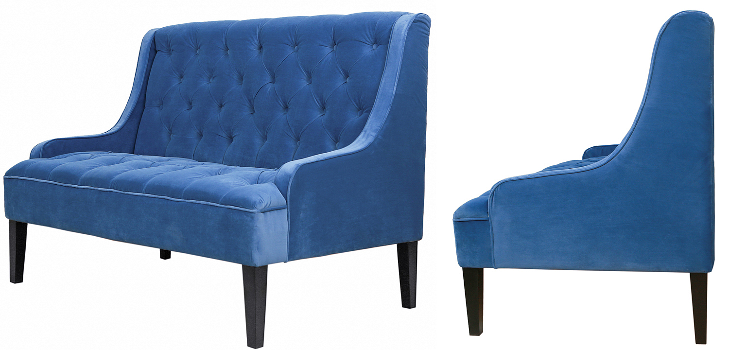 Диван Folket Sofa velour blue Диван Folket Sofa velour blue - Loft-Concept в Грозном