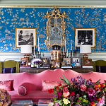 Обои ручная роспись Houghton Canton Blue варинант исполнения - 5 | Loft Concept в Грозном