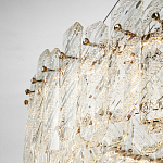 Круглая люстра с декором из рельефного стекла Cassian Relief Glass Chandelier 80 варинант исполнения - 4 | Loft Concept в Грозном