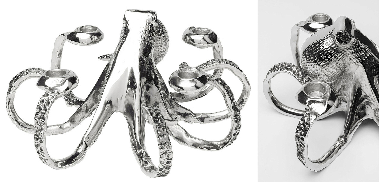 Подсвечник Chrome Octopus Подсвечник Chrome Octopus - Loft-Concept в Грозном