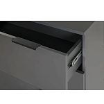 Комод цвета графит с 3-мя ящиками Strict Lines  варинант исполнения - 6 | Loft Concept в Грозном