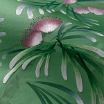 Обои ручная роспись Silk Tree Colourway SC-92 on Emerald Green dyed silk варинант исполнения - 3 | Loft Concept в Грозном