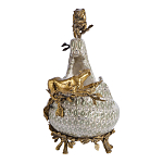 Чаша для фруктов из фарфора бронзовыми фигурками леопардов Eden Garden варинант исполнения - 4 | Loft Concept в Грозном