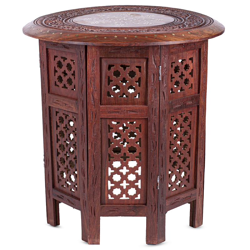 Столик Indian inlay Table Коричневый Столик Indian inlay Table Коричневый в Грозном | Loft Concept