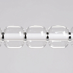 Люстра линейная с 6-ю прозрачными стеклянными плафонами округлой формы HANDLE GRAPE варинант исполнения - 4 | Loft Concept в Грозном