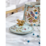 Шкатулка голубого цвета с рисунком и состаренным эффектом Eden Garden варинант исполнения - 8 | Loft Concept в Грозном