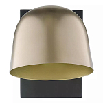 Бра с наклонным плафоном в сочетании золотистого и чёрного цвета Sconce with Sloping Shade варинант исполнения - 1 | Loft Concept в Грозном