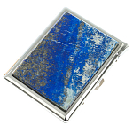 Портсигар с газовой зажигалкой из натурального камня Лазурит Stone Cigarettes Cases варинант исполнения - 1 | Loft Concept в Грозном
