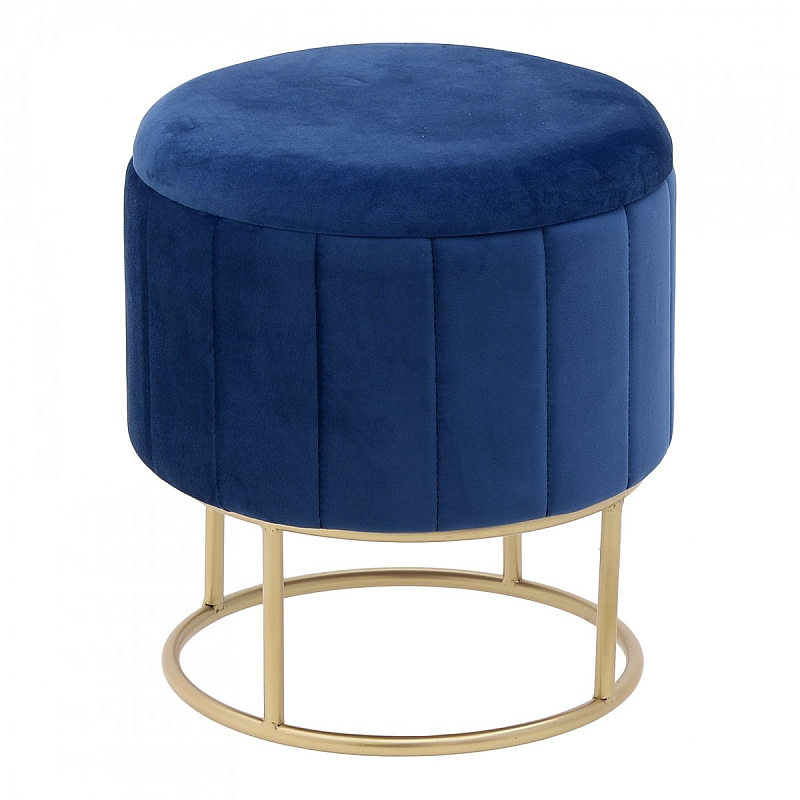 Пуф-бокс Blue Surprise Синий Золотой Пуф-бокс Blue Surprise Синий Золотой в Грозном | Loft Concept