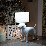 Лампа COLLECTION OF DOGS с абажуром Бультерьер варинант исполнения - 10 | Loft Concept в Грозном