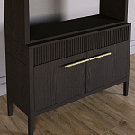 Стеллаж Primo с ящиками Темный орех варинант исполнения - 3 | Loft Concept в Грозном