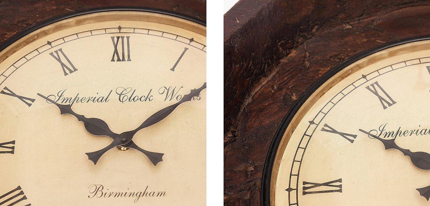 Часы Antique Indian Mango Tree Clock Часы Antique Indian Mango Tree Clock - Loft-Concept в Грозном