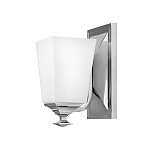 Бра с белым матовым плафоном на прямоугольном основании цвета хром Hinkley варинант исполнения - 1 | Loft Concept в Грозном