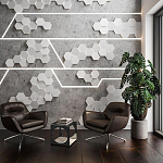 Гипсовая 3D Панель M-47 варинант исполнения - 2 | Loft Concept в Грозном