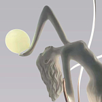 Торшер белая статуэтка Девушка Girl Carries Light Balls варинант исполнения - 1 | Loft Concept в Грозном