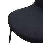 Стул черный с обивкой из велюра Black Archie Chair варинант исполнения - 5 | Loft Concept в Грозном