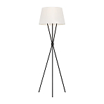 Торшер на трех тонких перекрещенных ножках с белым конусным абажуром из льна Feiss варинант исполнения - 1 | Loft Concept в Грозном